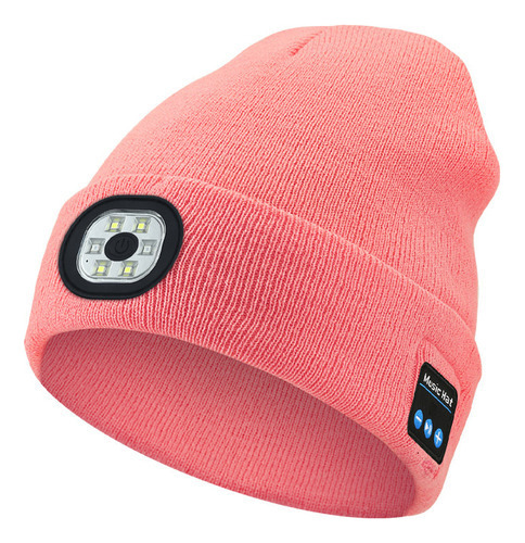 Gorro De Música Bluetooth De Punto Cálido Led