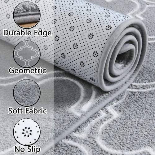 Area Rug Chicrug Shag Geometric Modern, 160 X 200 Cm, Espuma