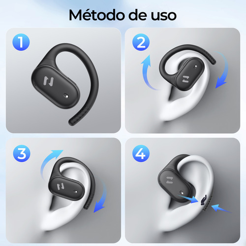 Audífonos Inalámbricos Deportivos Bluetooth App Con Ganchos