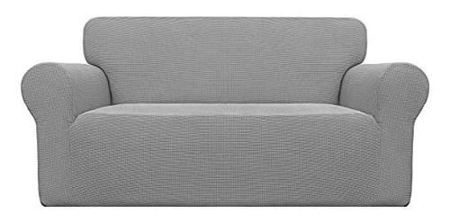 Funda Para Sofa Easy-going Color Gris De Dos Plazas Suave