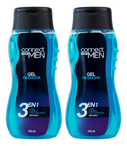 Prom.gel De Ducha Cfm 310mlx2 Connect For Men