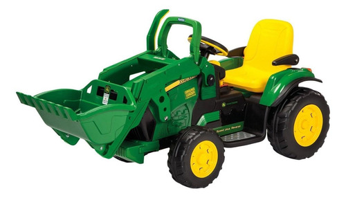 Excavadora a batería para niños Peg Perego John Deere Ground Loader  color verde 127V