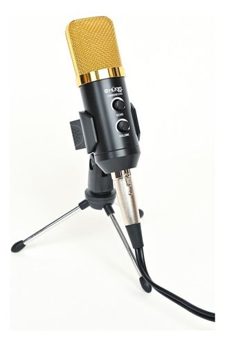 Microfono Condenser Huguel Echo Reverb + Accesorios
