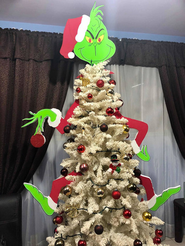 Grinch Navideño (solo Extremidades) Para Árbol De Navidad