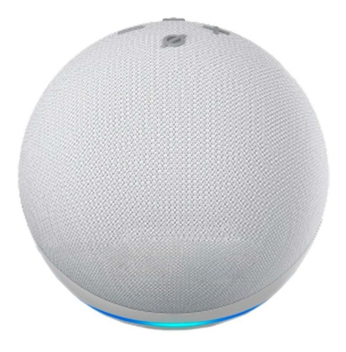 Imagen 5 de 5 de Amazon Echo Dot 4th Gen con asistente virtual Alexa color glacier white 110V/240V