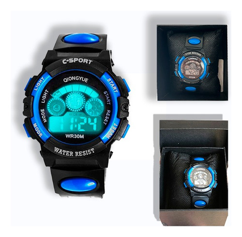 Reloj Digital Para Niños Que Ilumina En La Oscuridad