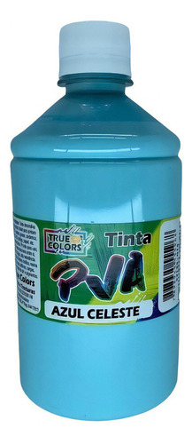 Tinta Pva Fosca 500ml 57129 Azul Celeste True E Colors
