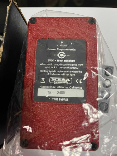 Imagen 5 de 10 de Pedal Análogo Overdrive Booster Mesa Engineering Tone Burst