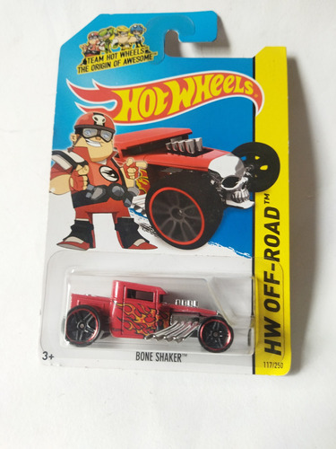 Hot Wheels Bone Shaker Rojo Skull 117/250