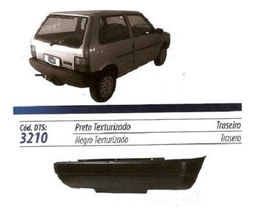 Paragolpe Trasero Fiat Uno 1985...2004