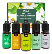 Comprar Kit De 5 Aceites Esenciales Para Aromaterapia, 5 X 10 Ml