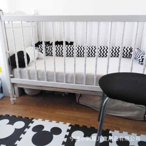 Protector De Cuna Para Bebe, Protector De Trenzado Para