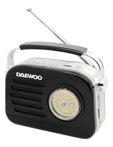 Radio Retro Daewoo Rh220 Bluetooth Usb Pila 220v Vintage    