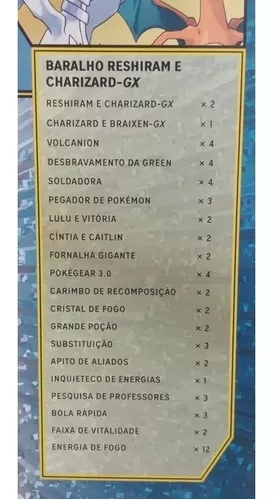 Pokémon Batalha De Liga Pikachu Zekrom Reshiram Charizard-gx