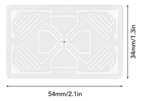 Etiqueta Rfid Uhf 100pcs 54x34mm Adesivo De Chip Km4q 860-96