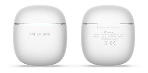 Auriculares in-ear inalámbricos HiFuture TWS ColorBuds blanco con luz LED