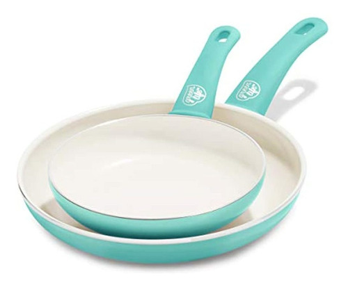 Greenlife Soft Grip Ceramic Nonstick 7 Y 10 Open Frypan Set 