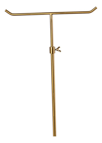 Estante De Exhibición Del Bolso Del Metal, Tubo Dorado.