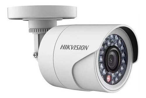 Cámara de seguridad Hikvision DS-2CE16C0T-IPF con resolución de 1MP visión nocturna incluida blanca 