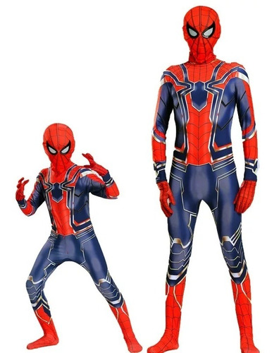 Imagen 1 de 7 de Disfraz Spiderman Hombre Araña 2019 Con Guantes Y Mascara