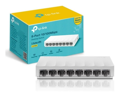 Switch Ethernet Rj45 Tp-link Ls1008 Serie Litewave 8 Puertos