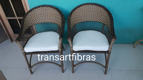 2 Poltronas  De Fibra Sintética  Varanda 