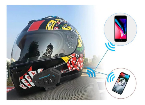Imagen 4 de 5 de Intercomunicador Para Casco De Moto Te543