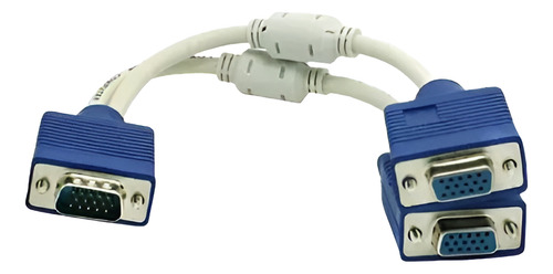 Cable Adaptador Splitter Vga Macho A 2 Hembra Duplica Imagen