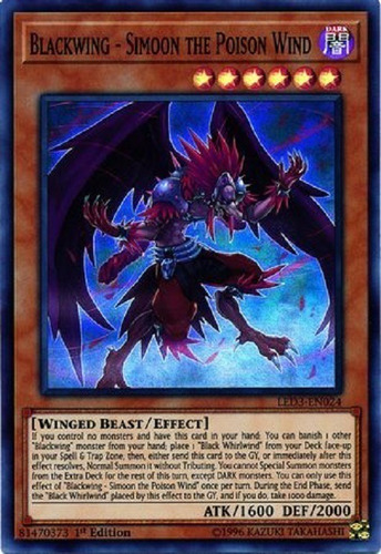 Alanegra - Simoon El Viento Envenenado Super Raro Yugioh