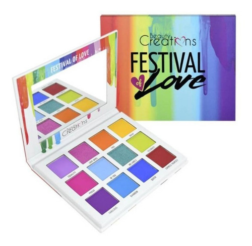 Paleta De Sombras Festival Of Love Beauty Creations