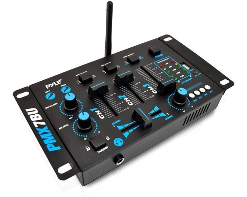 Pyle Pmx7bu, Máquina Mezcladora De Audio Inalámbrica Para Dj