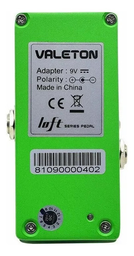 Pedal De Efecto Phaser Valeton Ph-10 Mini Analogo Color Verde