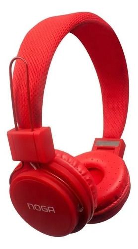 Auricular Noga Fit Ng-55 Headphone Manos Libres Vincha Rojo