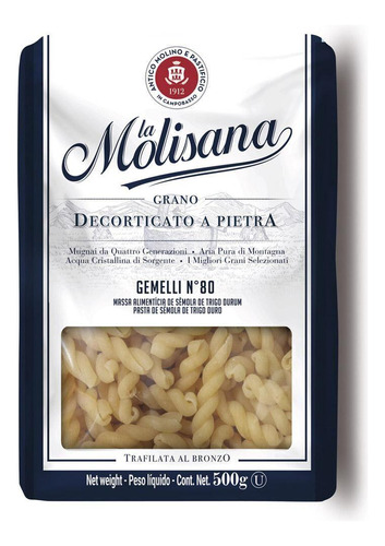 Massa Italiana La Molisana Gemelli 500g