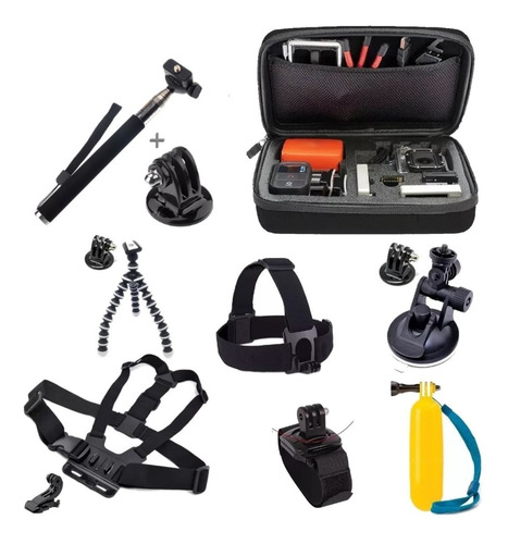Kit Novo Acessórios Gopro Hero 5 6 7 Black Pronta Entrega