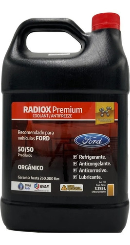 Refrigerante Ford Amarillo Q-var Radiox