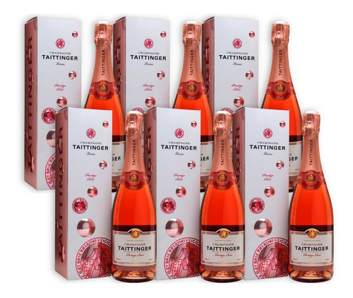 Champagne Taittinger Prestige Rosé Brut X6u 750ml C/estuche