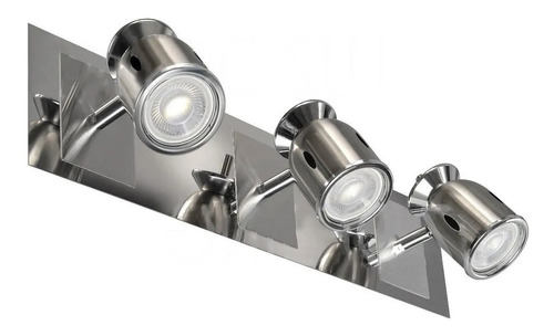 Aplique 3 Luces Baño Platil C/lamp Dicro Led 7w Gu10 220v 