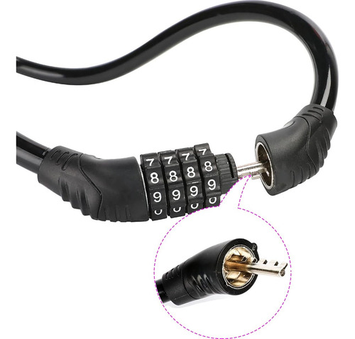 Candado Para Bicicleta 2 Pack Resistente De 4 Digitos