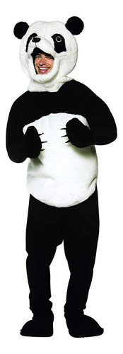 Disfraz De Panda, Negro / Blanco, Talla Única