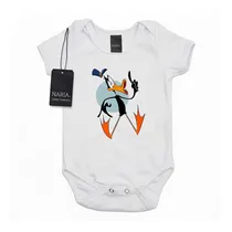 Comprar Body Bebe Manga Corta Pato Lucas Diseño Art Logo - Pspl4