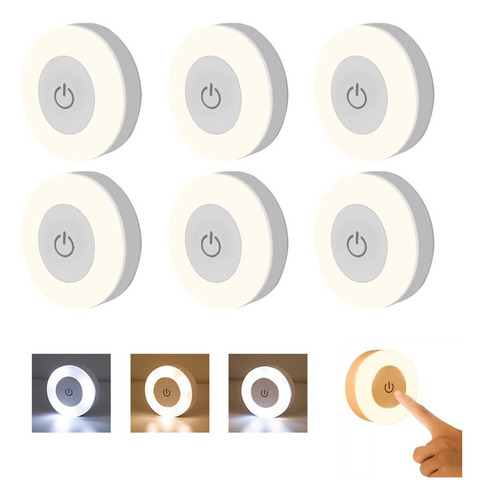 Y Luz Noche Lámpara Pared Focos Led Clóset Recargable Usb