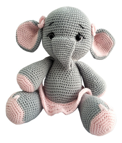 Peluche Crochet Elefante Bailarina Ref. 00-15