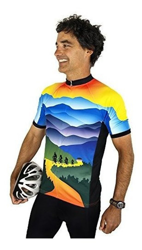 Free Spirit Wear Mountain Short Sleeve Cycling Jersey