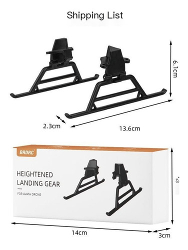 Para Dji Avata Trípode Plegable Booster Aterrizaje Gear