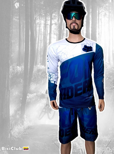 Imagen 6 de 9 de Uniforme Mtb Fox Ciclismo Jersey+pantaloneta/enduro/downhill