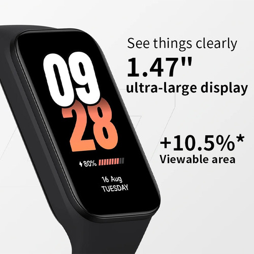 Xiaomi Smart Band Activ 8 Caja Negra, Malla Negra M2302b1 Blanco Sport Negro Negro