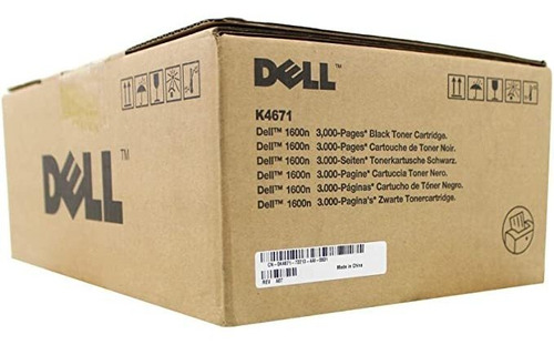 Cartucho De Tóner De Dell Negro K4671 Impresora Láser 1600n