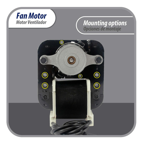 Motor Vent. Evaporador Universal Kit Em670 110v Aspa 4 - 5.4