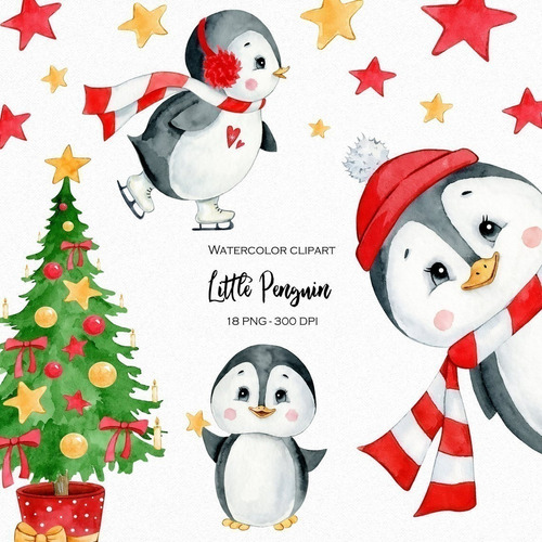Cliparts Imagenes Png Pingüinos En Navidad Is26
